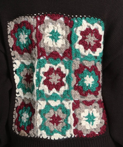 niko and...（ニコアンド）の「2WAYクロシェニットプルオーバー（ニット/セーター・レディース・アイボリー/ブラック/ボルドー/カーキ・MEDIUM/LARGE）」の8枚目の写真