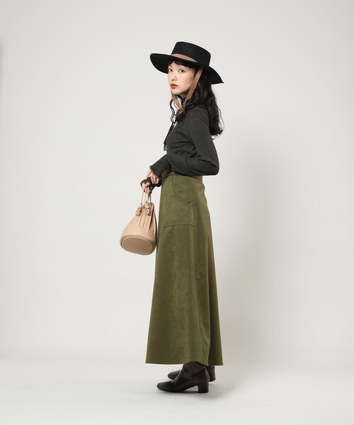 FREAK'S STORE(フリークスストア)の「【WEB限定】ウォッシャブルアウトリンキングタートル(ニット/セーター・レディース・ピンク/サックスブルー/オリーブ/ダークブラウン/ブラック・フリ-)」の17枚目の写真