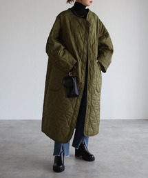 r. | 2021 秋冬新作　リップストップライナーキルトコート(ノーカラーコート)
