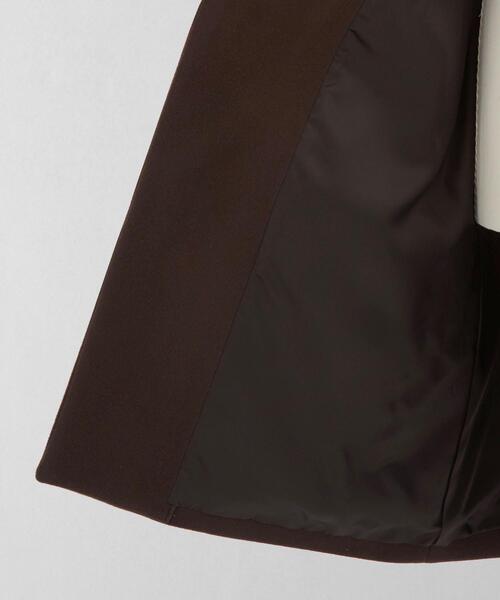 LOEFF（ロエフ）の「＜LOEFF（ロエフ）＞メルトン チェスターコート◆（チェスターコート・レディース・ダークブラウン/ネイビー・1/0）」の8枚目の写真