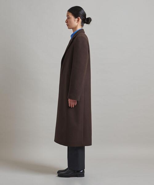 LOEFF（ロエフ）の「＜LOEFF（ロエフ）＞メルトン チェスターコート◆（チェスターコート・レディース・ダークブラウン/ネイビー・1/0）」の13枚目の写真