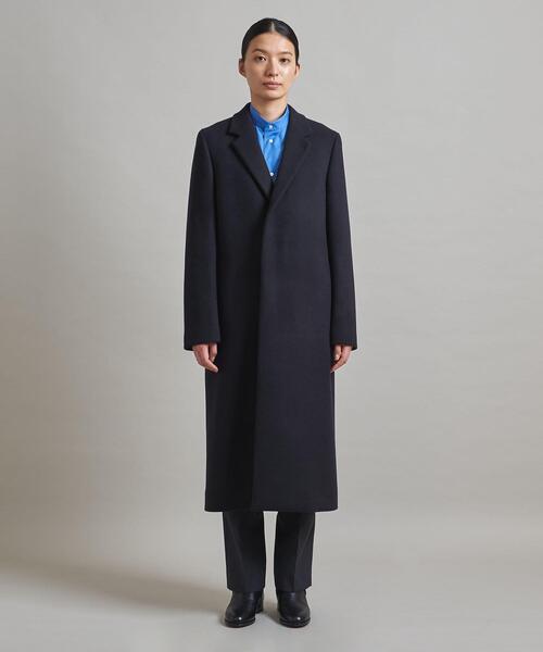 LOEFF（ロエフ）の「＜LOEFF（ロエフ）＞メルトン チェスターコート◆（チェスターコート・レディース・ダークブラウン/ネイビー・1/0）」の19枚目の写真