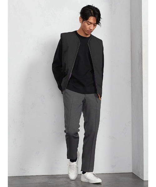 Perfect Suit FActory（パーフェクトスーツファクトリー）の「PSFAグッドビズスラックス無地（スラックス・メンズ・ネイビー/チャコールグレー/ブルー・79/88/82/76/85）」の4枚目の写真