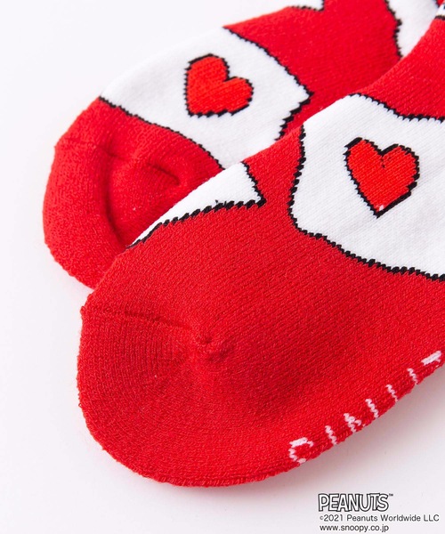 PEANUTS（ピーナッツ）の「【PEANUTS/ピーナッツ】ルームソックス（その他ルームウェア・レディース・レッド・FREE）」の3枚目の写真