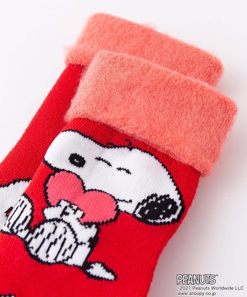 PEANUTS（ピーナッツ）の「【PEANUTS/ピーナッツ】ルームソックス（その他ルームウェア・レディース・レッド・FREE）」の5枚目の写真
