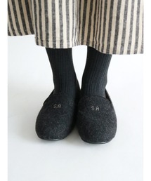 Samansa Mos2（サマンサ モスモス）の「35th SA刺繍フラットシューズ（その他シューズ）」