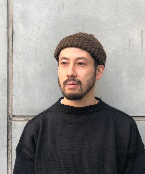 HIGHLAND 2000（ハイランドトゥーサウザンド）の「HIGHLAND2000/ハイランド2000　BW 2×1 Bobbycap リブ　ボビーキャップ　HL-0019（ニットキャップ/ビーニー・メンズ・チャコールグレー/ブラック/グレー・FREE）」の3枚目の写真