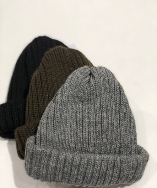 HIGHLAND 2000（ハイランドトゥーサウザンド）の「HIGHLAND2000/ハイランド2000　BW 2×1 Bobbycap リブ　ボビーキャップ　HL-0019（ニットキャップ/ビーニー・メンズ・チャコールグレー/ブラック/グレー・FREE）」の5枚目の写真