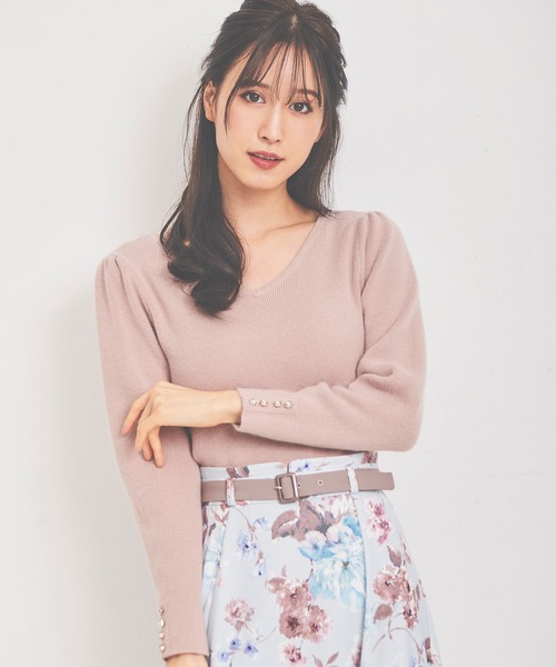 数量限定特別価格 袖パフふわふわvネックプルオーバー ニット セーター Laisse Passe レッセパッセ のファッション 取扱 店 Bmti Uz