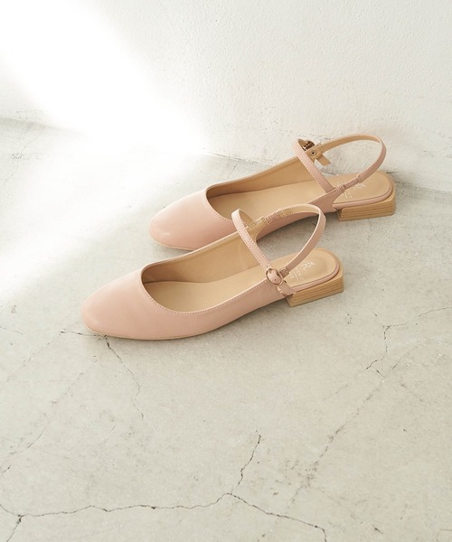 ROPE' PICNIC(ロペピクニック)の「オープンヒールメリージェーンパンプス(パンプス・レディース・ブラック/ピンク・23.5cm/24.5cm/23.0cm/24.0cm)」の1枚目の写真