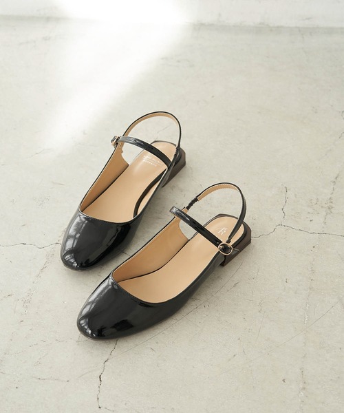 ROPE' PICNIC(ロペピクニック)の「オープンヒールメリージェーンパンプス(パンプス・レディース・ブラック/ピンク・23.5cm/24.5cm/23.0cm/24.0cm)」の2枚目の写真