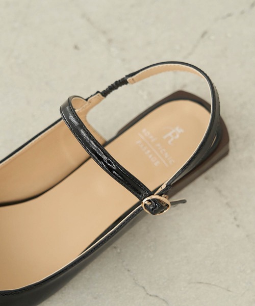 ROPE' PICNIC(ロペピクニック)の「オープンヒールメリージェーンパンプス(パンプス・レディース・ブラック/ピンク・23.5cm/24.5cm/23.0cm/24.0cm)」の5枚目の写真