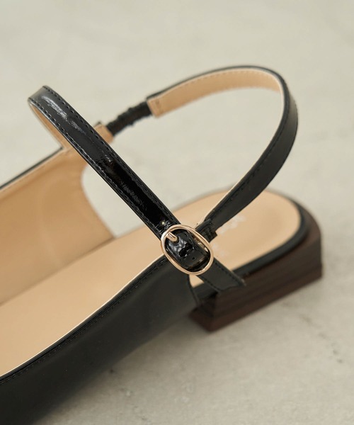 ROPE' PICNIC(ロペピクニック)の「オープンヒールメリージェーンパンプス(パンプス・レディース・ブラック/ピンク・23.5cm/24.5cm/23.0cm/24.0cm)」の6枚目の写真