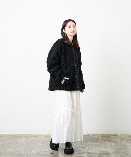 HERENCIA（ヘレンチア）の「ノーカラー ショート ボア