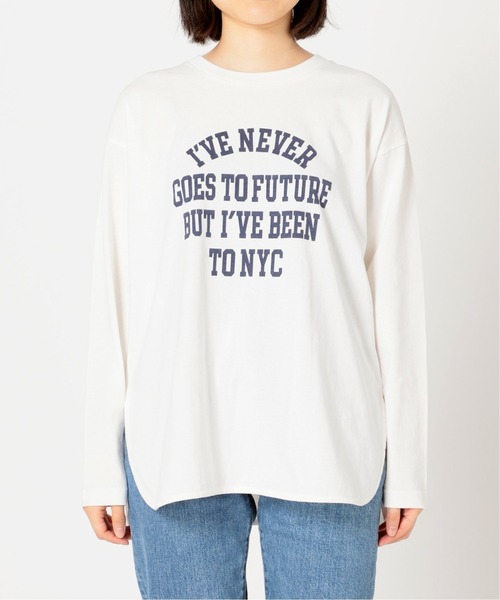 JOURNAL STANDARD relume(ジャーナルスタンダード レリューム)の「《追加》OE天竺ロゴプリントロングスリーブTEE◆(Tシャツ/カットソー・レディース・ホワイト/ベージュ/ブルー系その他・FREE)」の21枚目の写真