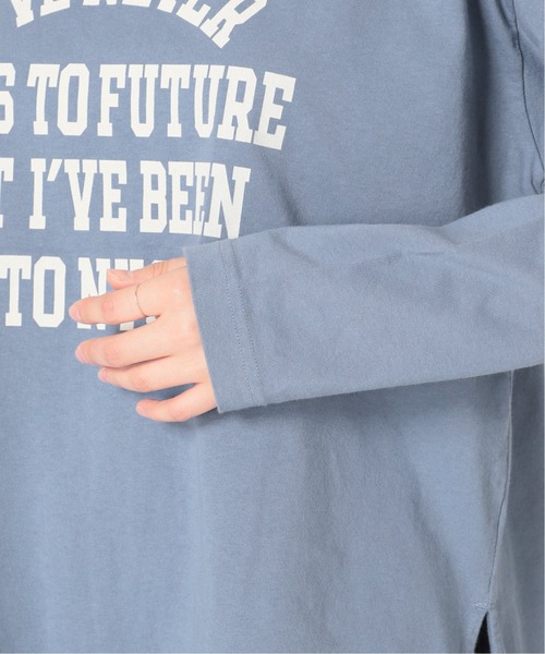 JOURNAL STANDARD relume(ジャーナルスタンダード レリューム)の「《追加》OE天竺ロゴプリントロングスリーブTEE◆(Tシャツ/カットソー・レディース・ホワイト/ベージュ/ブルー系その他・FREE)」の17枚目の写真