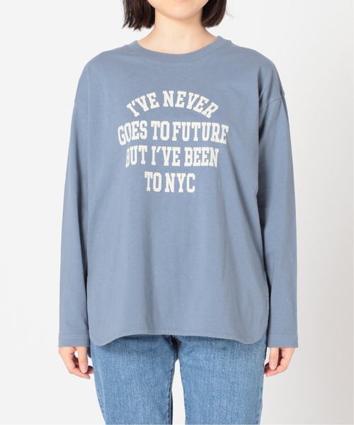 JOURNAL STANDARD relume(ジャーナルスタンダード レリューム)の「《追加》OE天竺ロゴプリントロングスリーブTEE◆(Tシャツ/カットソー・レディース・ホワイト/ベージュ/ブルー系その他・FREE)」の11枚目の写真