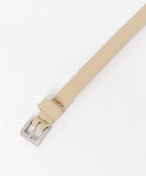 URBAN RESEARCH DOORS（アーバンリサーチドアーズ）の「ソフトレザーナローベルト（ベルト・レディース・チャコールグレー/ホワイト系その他・ONE）」の8枚目の写真