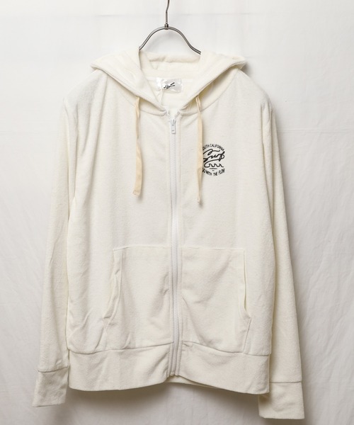sunny branch（サニーブランチ）の「★RDS★バックデザイン　パイルジップパーカー（パーカー・レディース・ネイビー/ブラック/アイボリー・LARGE/MEDIUM）」の4枚目の写真