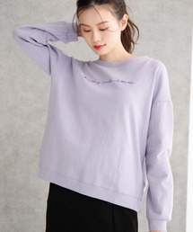 刺繍ロゴロンT