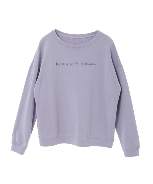 fifth(フィフス)の「刺繍ロゴロンT(Tシャツ/カットソー・レディース・ホワイト/ラベンダー・M)」の17枚目の写真