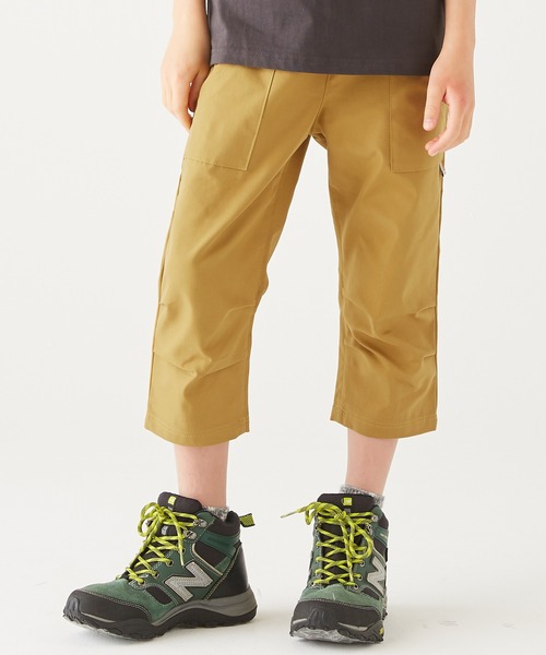 KRIFF MAYER Kid's Collection（クリフメイヤーキッズコレクション）の「むちゃ伸びクロップド（その他パンツ・キッズ・オレンジ/キャメル/ブラック/グリーン/ネイビー・170/130/120/140/160/150）」の4枚目の写真