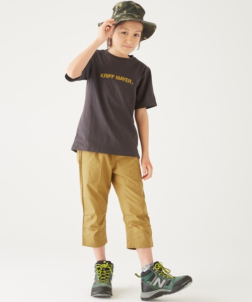 KRIFF MAYER Kid's Collection（クリフメイヤーキッズコレクション）の「むちゃ伸びクロップド（その他パンツ・キッズ・オレンジ/キャメル/ブラック/グリーン/ネイビー・170/130/120/140/160/150）」の9枚目の写真