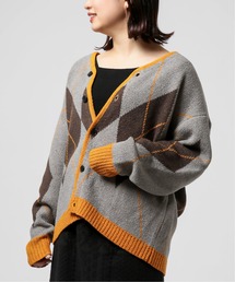 B.C STOCK | オーバーサイズ 総柄ジャガードジオメカーディガン(カーディガン/ボレロ)