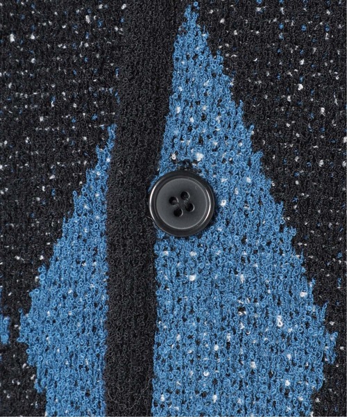 B.C STOCK(ベーセーストック)の「オーバーサイズ 総柄ジャガードジオメカーディガン(カーディガン/ボレロ・メンズ・ブラック/グレー・MEDIUM/LARGE)」の21枚目の写真