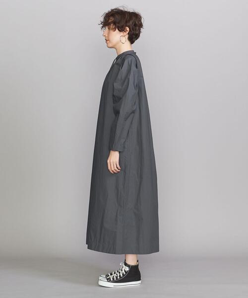 BEAUTY&YOUTH UNITED ARROWS（ビューティーアンドユースユナイテッドアローズ）の「BY コード マトンスリーブ マキシワンピース -ウォッシャブル-◆（ワンピース・レディース・ピンク/ダークグレー/ナチュラル・FREE）」の5枚目の写真