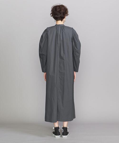 BEAUTY&YOUTH UNITED ARROWS（ビューティーアンドユースユナイテッドアローズ）の「BY コード マトンスリーブ マキシワンピース -ウォッシャブル-◆（ワンピース・レディース・ピンク/ダークグレー/ナチュラル・FREE）」の6枚目の写真