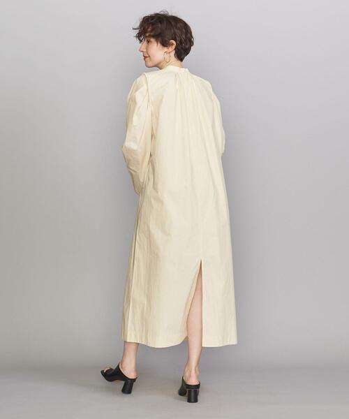 BEAUTY&YOUTH UNITED ARROWS（ビューティーアンドユースユナイテッドアローズ）の「BY コード マトンスリーブ マキシワンピース -ウォッシャブル-◆（ワンピース・レディース・ピンク/ダークグレー/ナチュラル・FREE）」の14枚目の写真