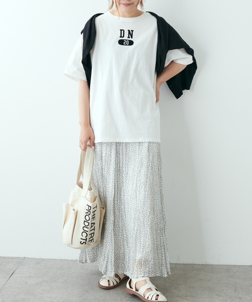 PUAL CE CIN（ピュアルセシン）の「クリンクル加工小花柄スカート（スカート・レディース・ホワイト/ブラック・FREE）」の17枚目の写真