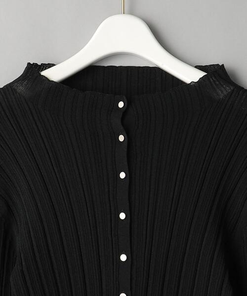 BEAUTY&YOUTH UNITED ARROWS（ビューティーアンドユースユナイテッドアローズ）の「BY ランダムリブ カーディガン&プルオーバー -2WAY/ウォッシャブル-（カーディガン/ボレロ・レディース・オフホワイト/ブラック/ライム・FREE）」の17枚目の写真