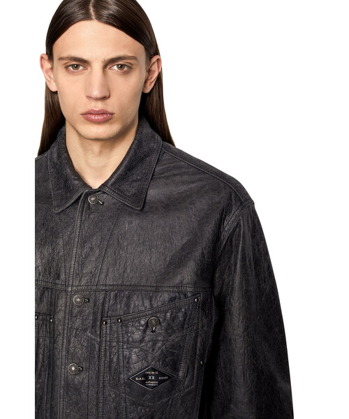 DIESEL（ディーゼル）の「メンズ レザージャケット（ライダース