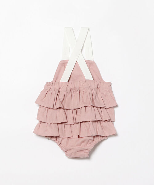 こども ビームス(コドモビームス)の「mimi poupons / フリルサロペットコットンリネン 22(70~80cm)(サロペット/オーバーオール・キッズ・ピンク/イエロー・ONE SIZE)」の8枚目の写真