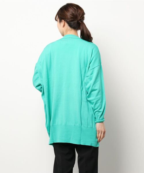 notch.（ノッチ）の「ポケ付きビッグカーディガン（カーディガン/ボレロ・レディース・グリーン/エメラルド・M）」の4枚目の写真
