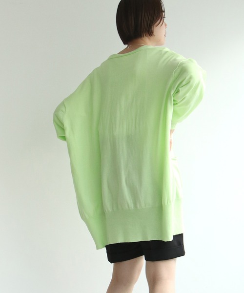 notch.（ノッチ）の「ポケ付きビッグカーディガン（カーディガン/ボレロ・レディース・グリーン/エメラルド・M）」の18枚目の写真