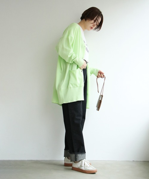 notch.（ノッチ）の「ポケ付きビッグカーディガン（カーディガン/ボレロ・レディース・グリーン/エメラルド・M）」の20枚目の写真