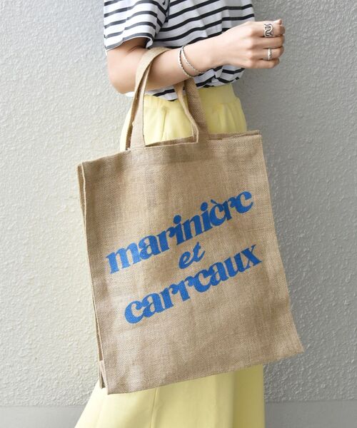 MAISON BENGAL（マイソンベンガル）の「【SHIPS any別注】MAISON BENGAL: ロゴ トートバッグ3◇（トートバッグ・レディース・ピンク/ブルー・ONE SIZE）」の2枚目の写真