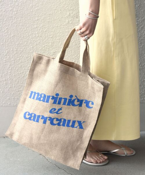 MAISON BENGAL（マイソンベンガル）の「【SHIPS any別注】MAISON BENGAL: ロゴ トートバッグ3◇（トートバッグ・レディース・ピンク/ブルー・ONE SIZE）」の12枚目の写真