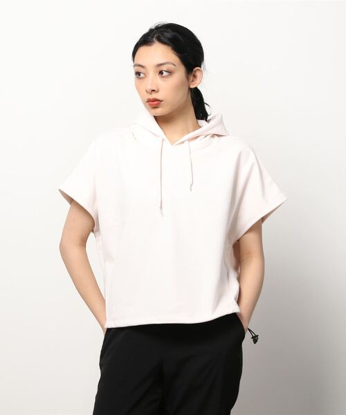 TIGORA（ティゴラ）の「ティゴラ TIGORA ミニウラケプルパーカ（パーカー・レディース・アイボリー/ライラック・M/XL/S/L）」の2枚目の写真