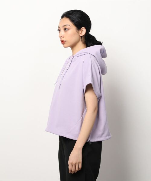 TIGORA（ティゴラ）の「ティゴラ TIGORA ミニウラケプルパーカ（パーカー・レディース・アイボリー/ライラック・M/XL/S/L）」の5枚目の写真