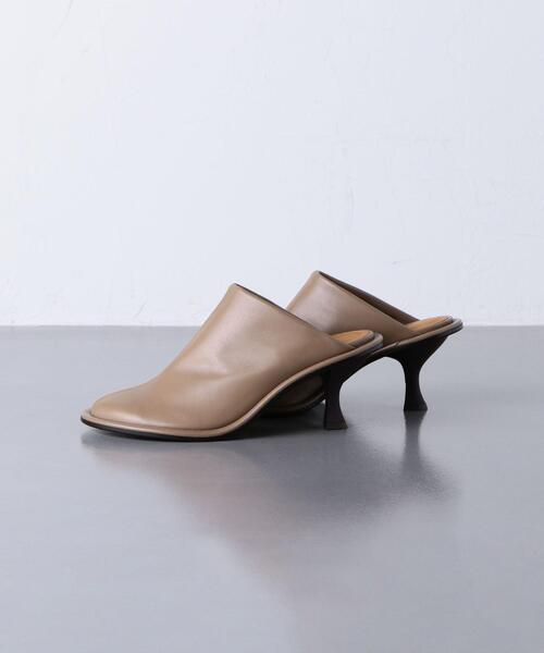 PIPPICHIC ピッピシックミュール ベージュ 37 PIPPICHIC ピッピシック サンダル ミュール スクエアトゥ チャンキー