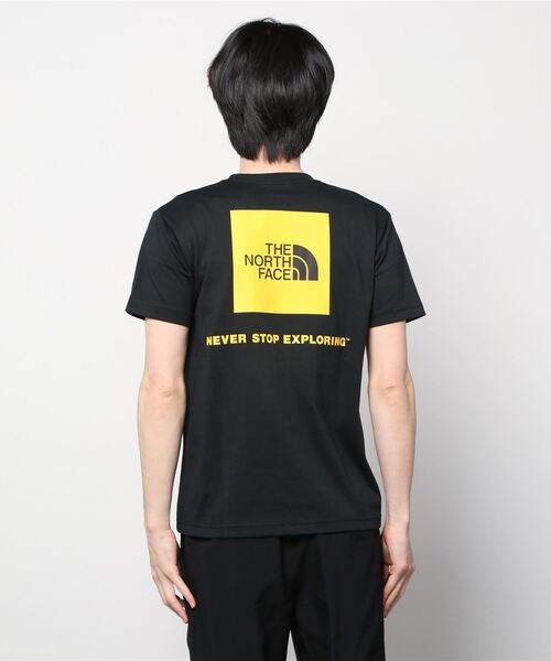 THE NORTH FACE（ザノースフェイス）の「ザ ノース フェイス THE NORTH FACE S/S Back Square Logo Tee(ショートスリーブバックスクエアーロゴティー)（Tシャツ/カットソー・メンズ・ホワイト×ブラック/ネイビー/ブラック×イエロー/グレー/ブラック・3L/M/L/LL/S）」の7枚目の写真