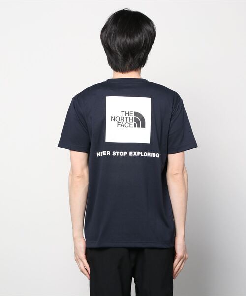 THE NORTH FACE（ザノースフェイス）の「ザ ノース フェイス THE NORTH FACE S/S Back Square Logo Tee(ショートスリーブバックスクエアーロゴティー)（Tシャツ/カットソー・メンズ・ホワイト×ブラック/ネイビー/ブラック×イエロー/グレー/ブラック・3L/M/L/LL/S）」の6枚目の写真