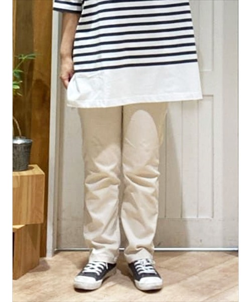 Samansa Mos2 blue（サマンサモスモスブルー）の「ギンガム／無地アソートパンツ（その他パンツ・レディース・ブラック/グレー/シルバーグレー/キナリ・ﾌﾘ-）」の2枚目の写真