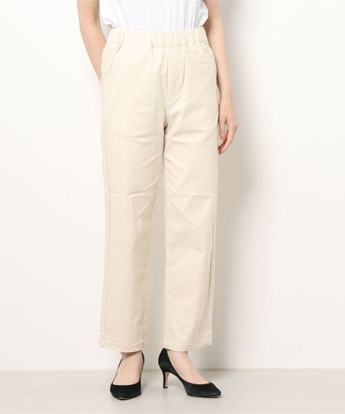 Samansa Mos2 blue（サマンサモスモスブルー）の「ギンガム／無地アソートパンツ（その他パンツ・レディース・ブラック/グレー/シルバーグレー/キナリ・ﾌﾘ-）」の7枚目の写真