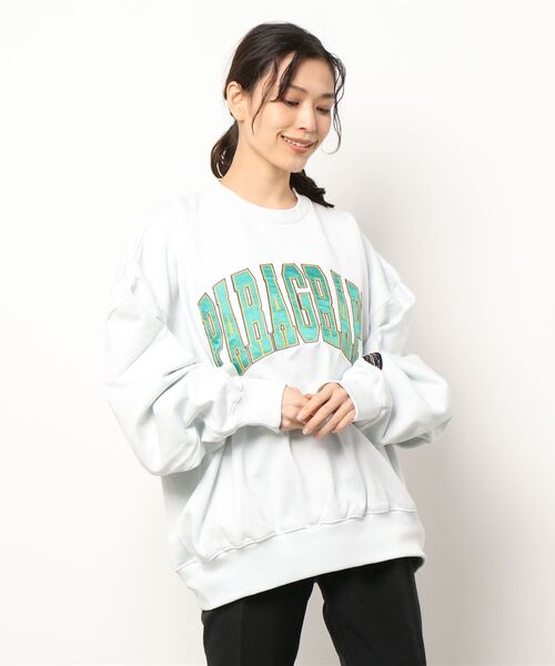 Paragraph（パラグラフ）の「【Wo】【it】【Paragraph】Paragraph Arch Logo Sweatshirt（スウェット・レディース・チャコールグレー/ライトブルー/イエロー/ブルー/その他・FREE）」の15枚目の写真