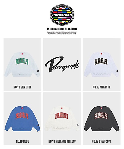 Paragraph（パラグラフ）の「【Wo】【it】【Paragraph】Paragraph Arch Logo Sweatshirt（スウェット・レディース・チャコールグレー/ライトブルー/イエロー/ブルー/その他・FREE）」の13枚目の写真